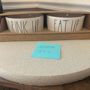 Rae Dunn pet bowls